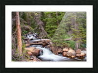 Rocky Mountains Stream Scenic Landscape Picture Frame print
