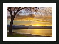 Twin Peaks Golden Spring Sunset Picture Frame print