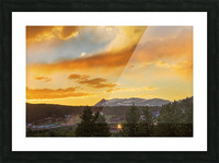 Train Sunset  Rollinsville Colorado Picture Frame print