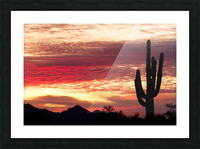 Tequila Sunrise Landscape Picture Frame print