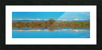 Colorado Rocky Mountain Front Range Pano Reflections Picture Frame print