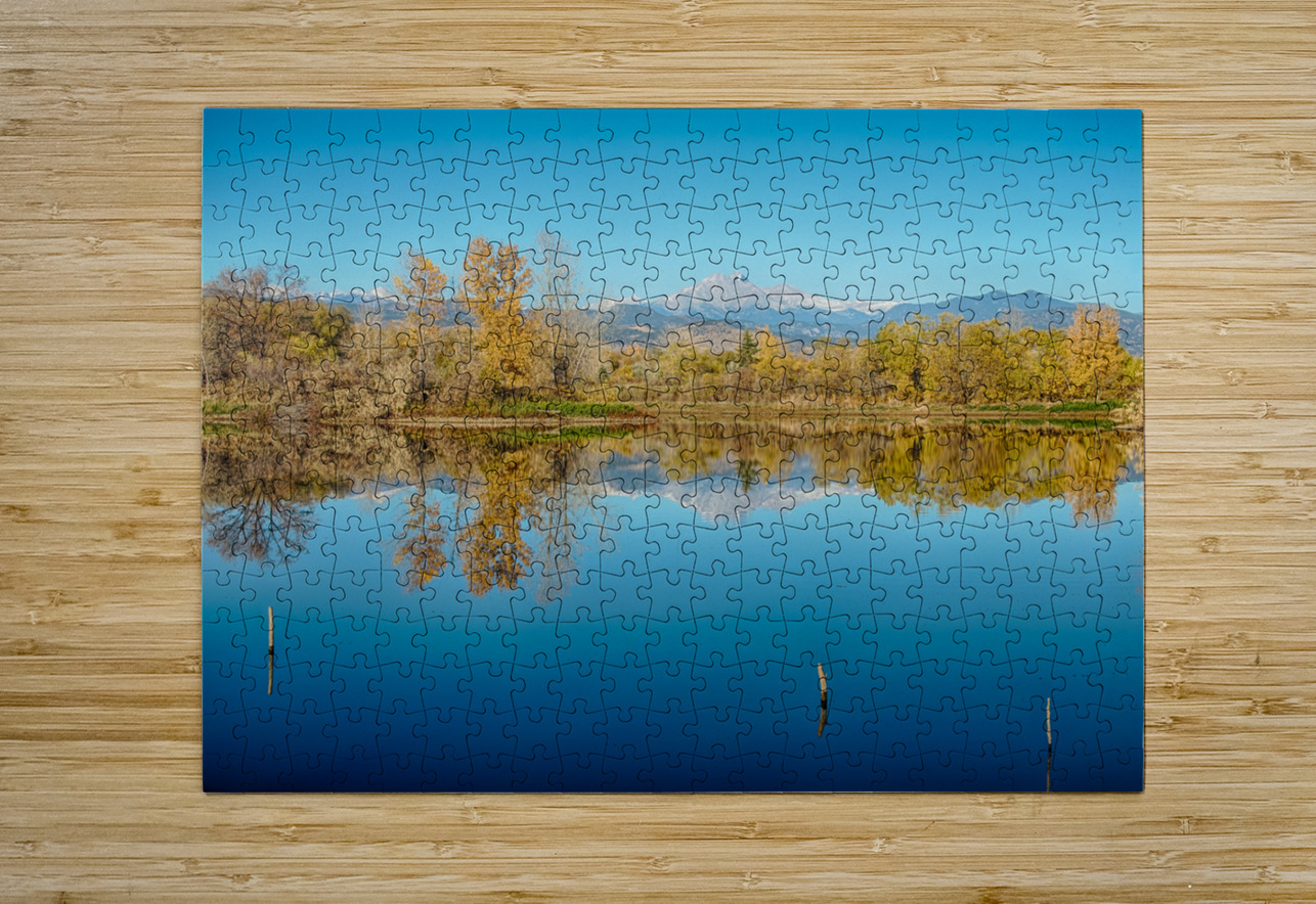 Autumn Colorado Twin Peaks Golden Ponds Reflections Bo Insogna Puzzle printing