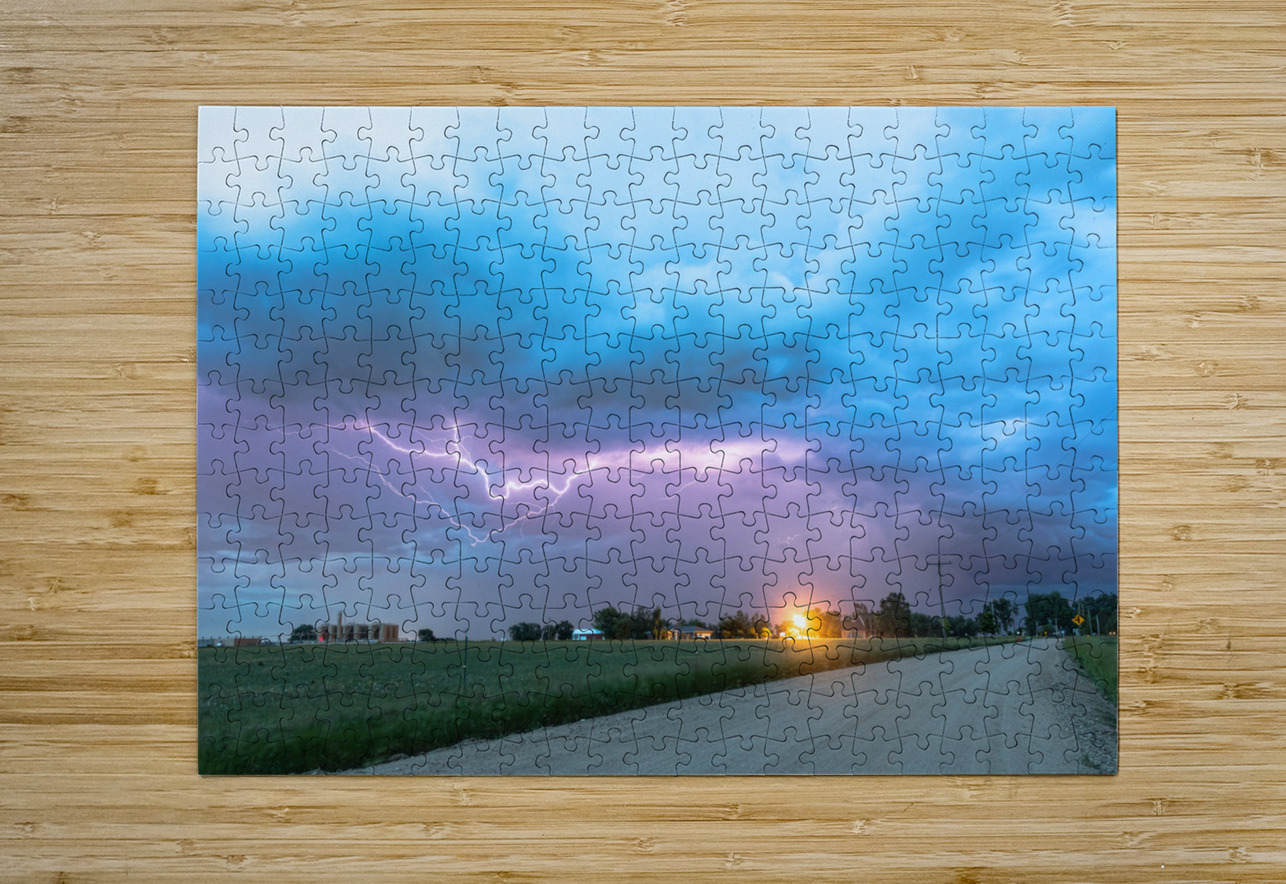 Country Dirt Road Storm Bo Insogna Puzzle printing