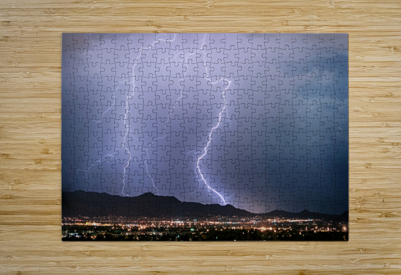Electric Symphony Over Scottsdale’s Night Bo Insogna Puzzle printing