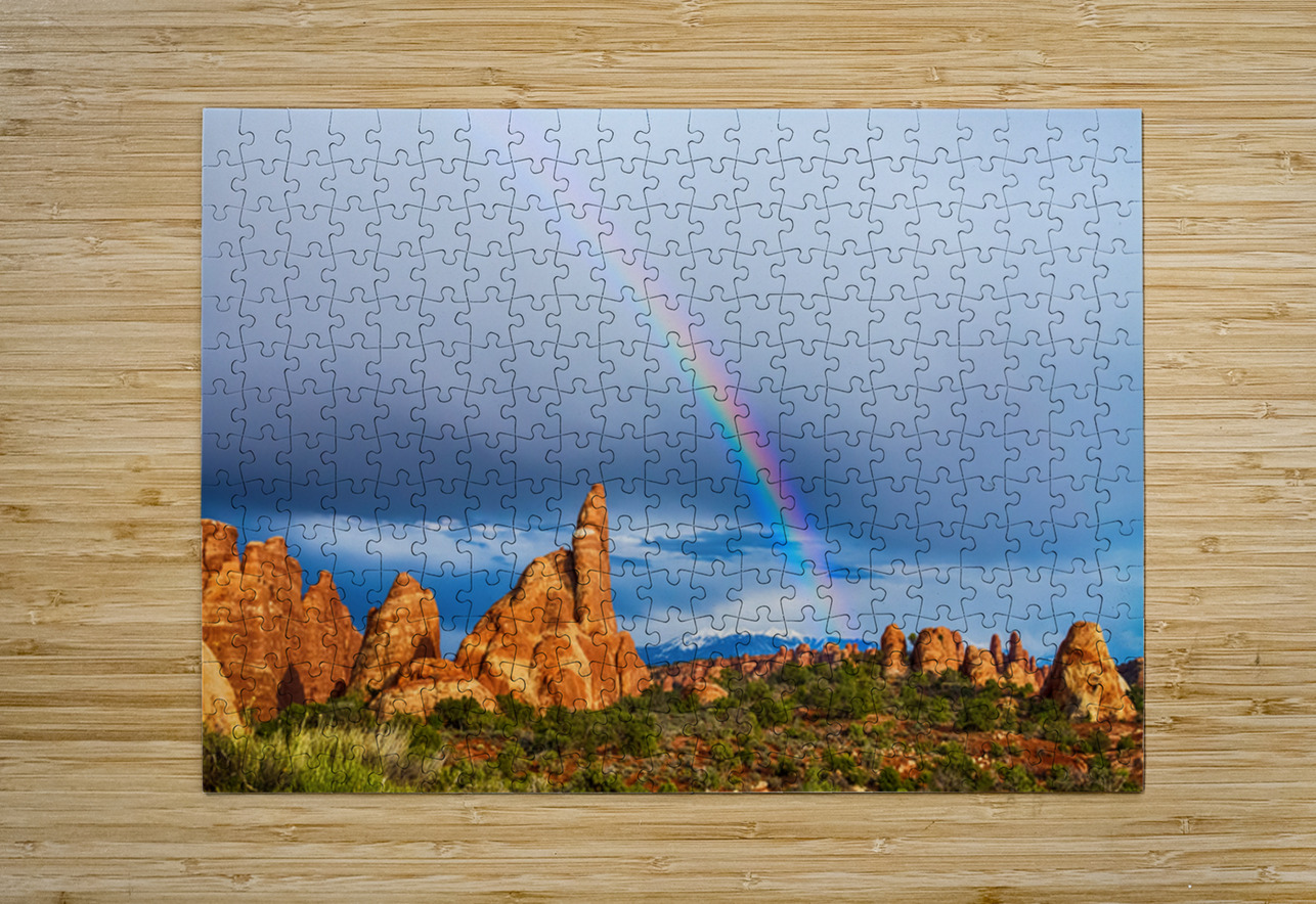 A Rainbows Light Over Utahs Desert Spires Bo Insogna Puzzle printing