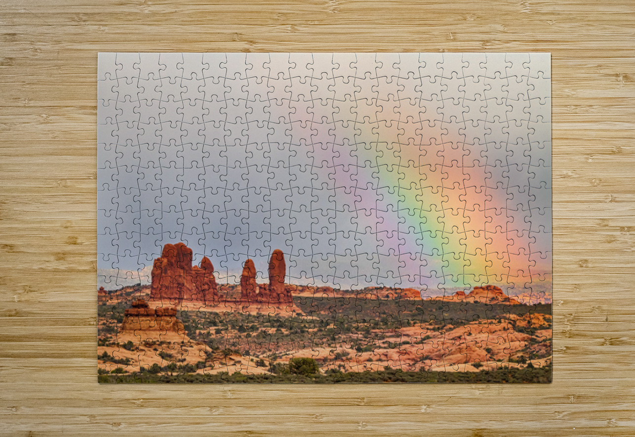 A Desert Rainbows Vibrant Display Bo Insogna Puzzle printing