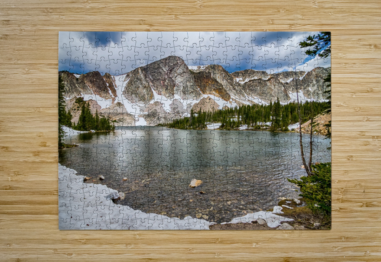 Mountain Majesty Medicine Bow Peak Reflection Bo Insogna Puzzle printing
