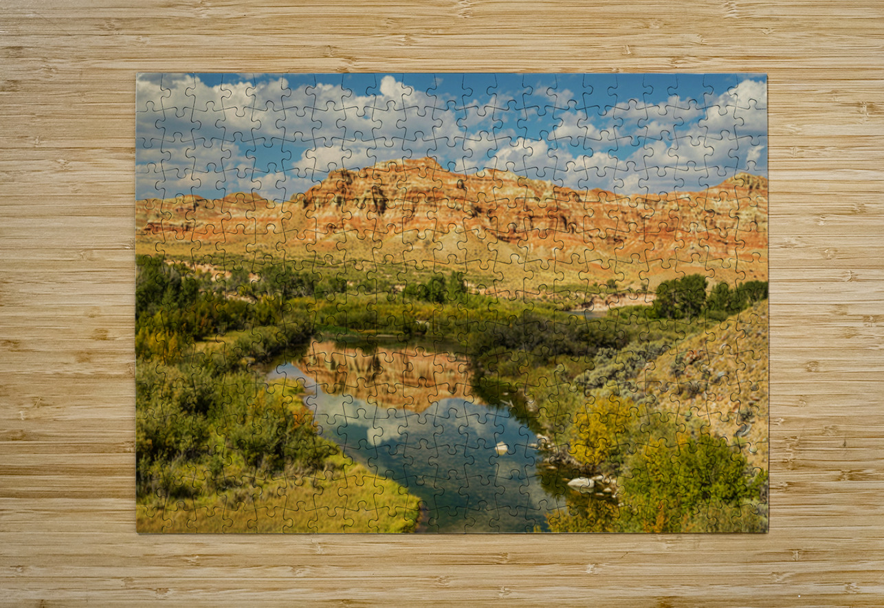 Red Rock Majesty Wind River Reflection Bo Insogna Puzzle printing