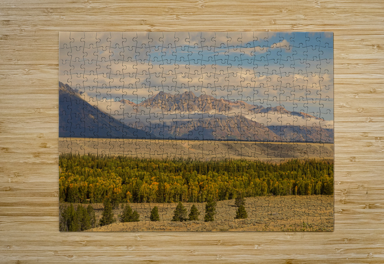 Autumn Grandeur Teton Mountain Range Bo Insogna Puzzle printing