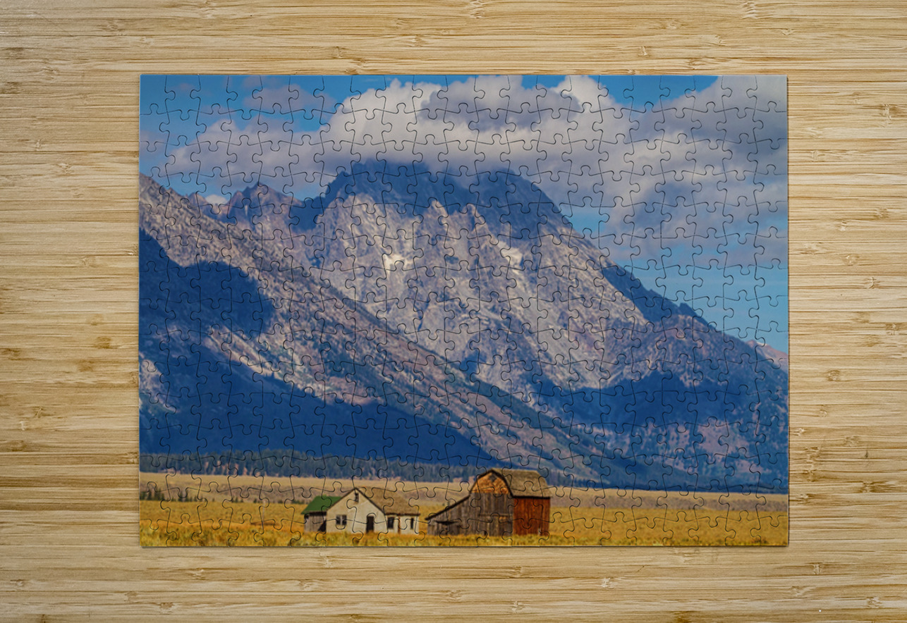 Cloud Crowned Peaks Teton Homestead Legacy Bo Insogna Puzzle printing