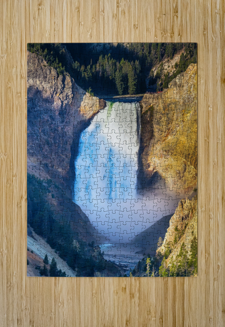 Majestic Azure Plunge Upper Yellowstone Falls Bo Insogna Puzzle printing