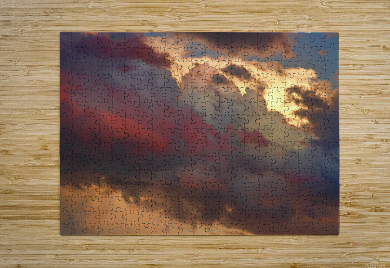 cloudscape sunset 46  HD Metal print with Floating Frame on Back