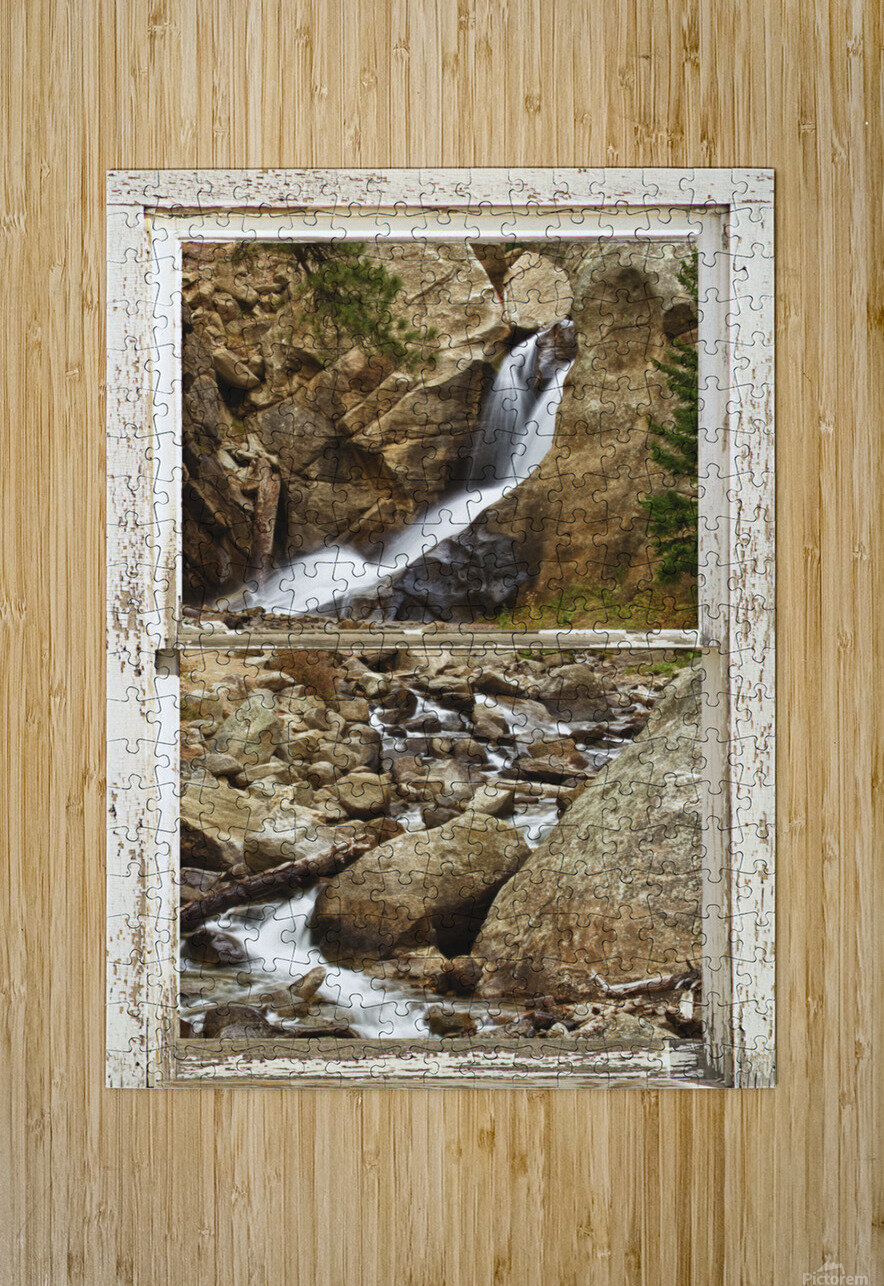Boulder Falls Window View Bo Insogna Puzzle printing