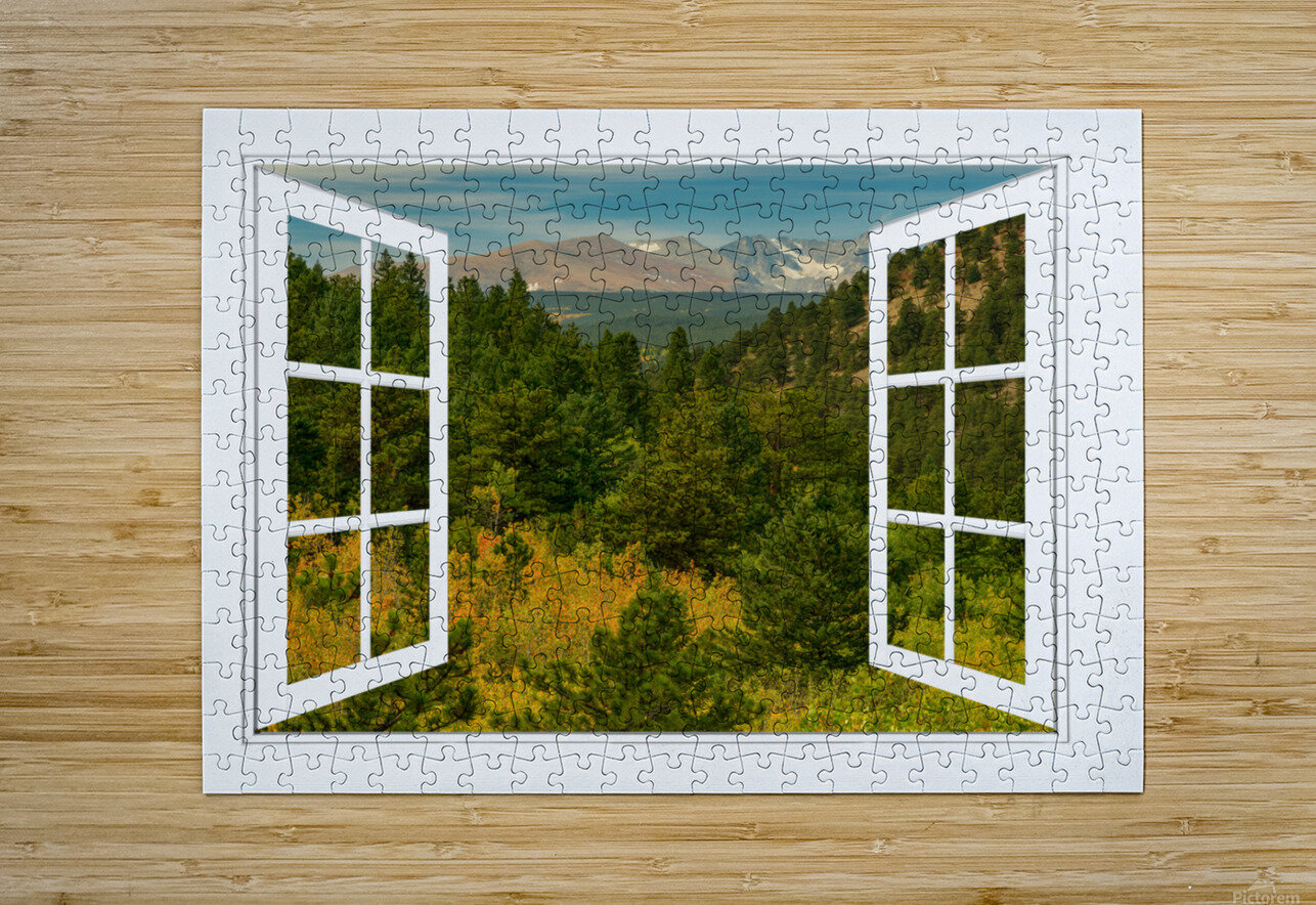 Autumn Rocky Mountain Open White Picture Wind Bo Insogna Puzzle printing
