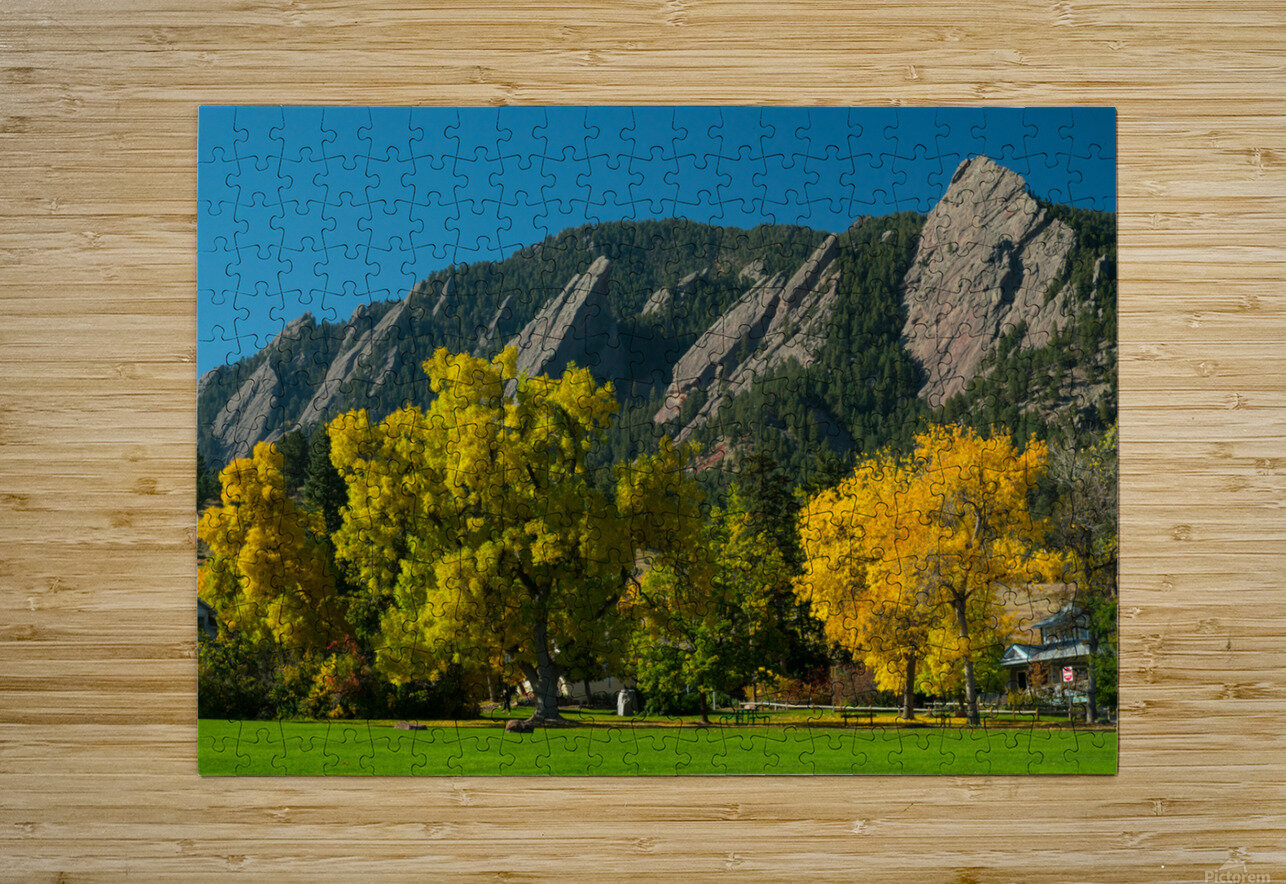 Beautiful Chautauqua Park Autumn View  HD Metal print with Floating Frame on Back