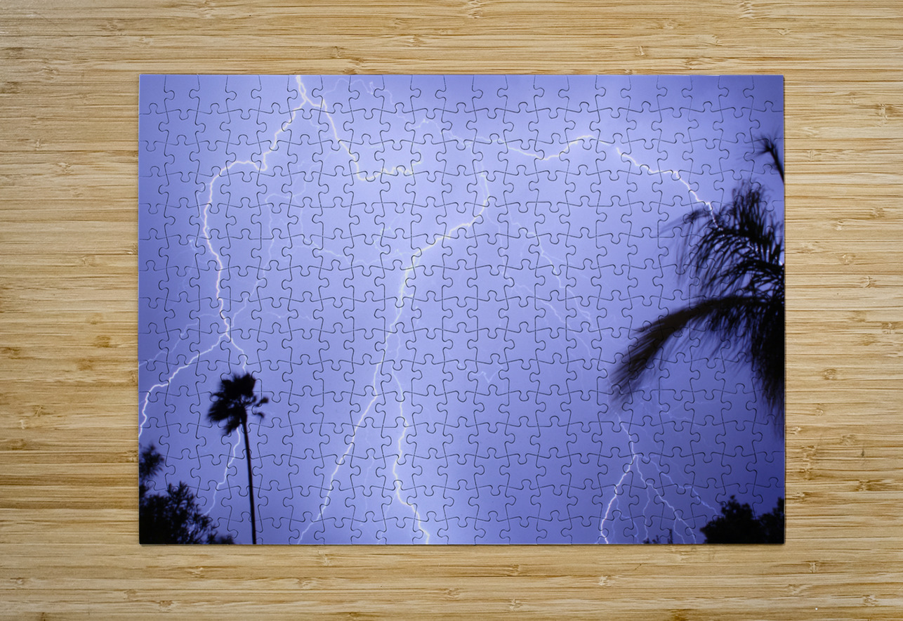 Tropical Storm  Impression métal HD avec cadre flottant sur le dos
