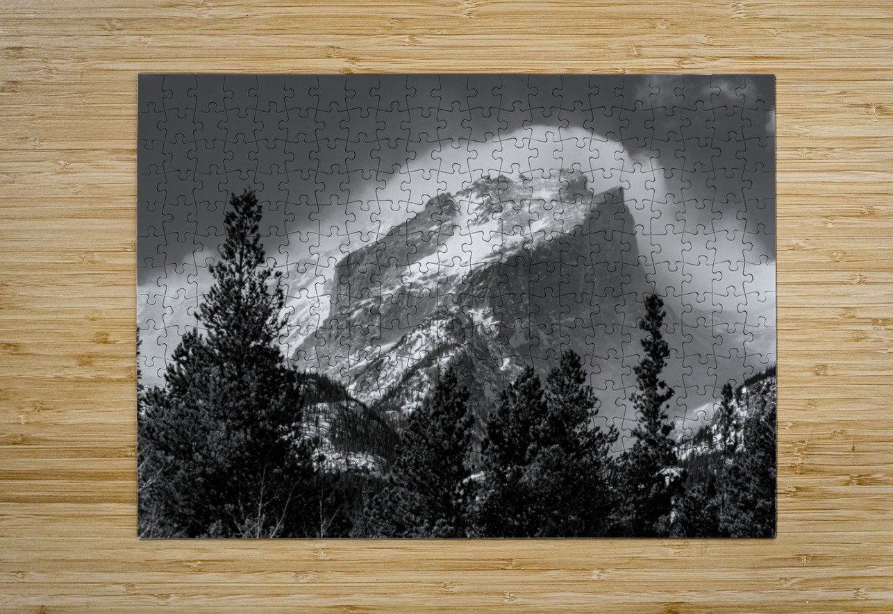 Rocky Mountain Might  HD Metal print with Floating Frame on Back