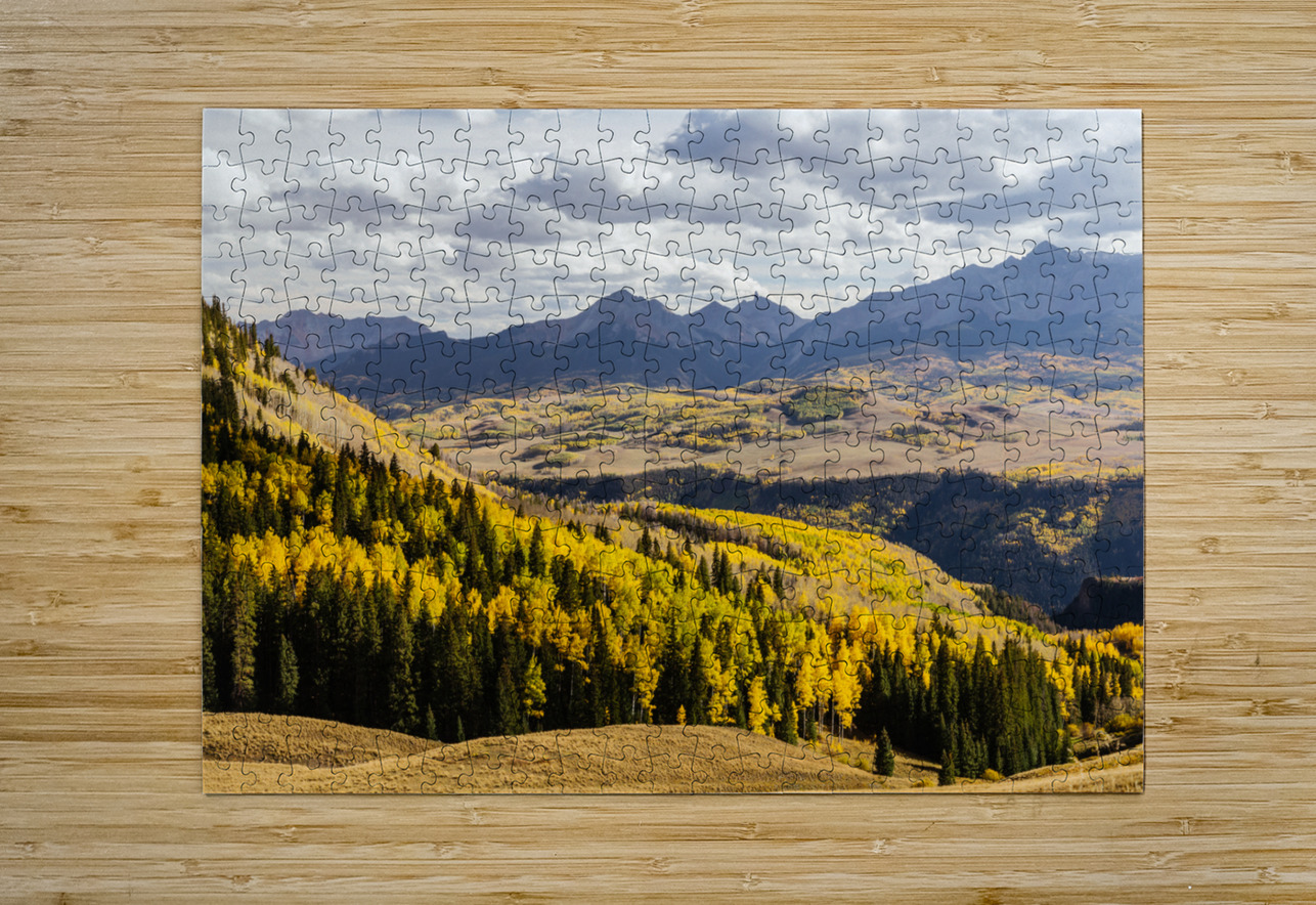 Autumn Season View Sneffles Ten Peak  HD Metal print with Floating Frame on Back