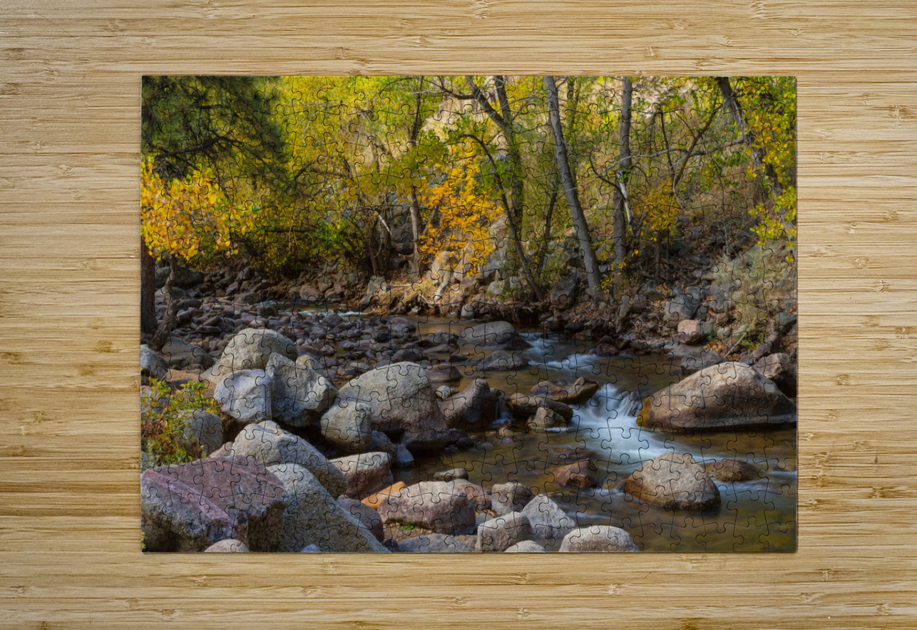 Gentle  Stream  HD Metal print with Floating Frame on Back