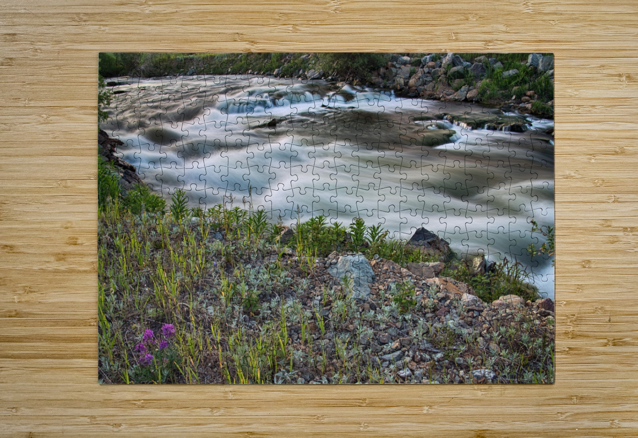 South Boulder Creek Summer View  HD Metal print with Floating Frame on Back