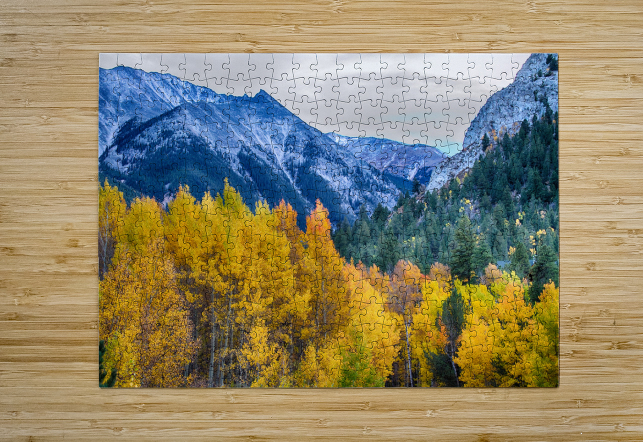 Colorful Crested Butte Colorado  HD Metal print with Floating Frame on Back
