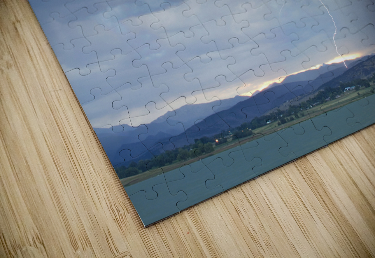 Colorado Rocky Mountains Foothills Lightning Strikes 2 Bo Insogna Puzzle