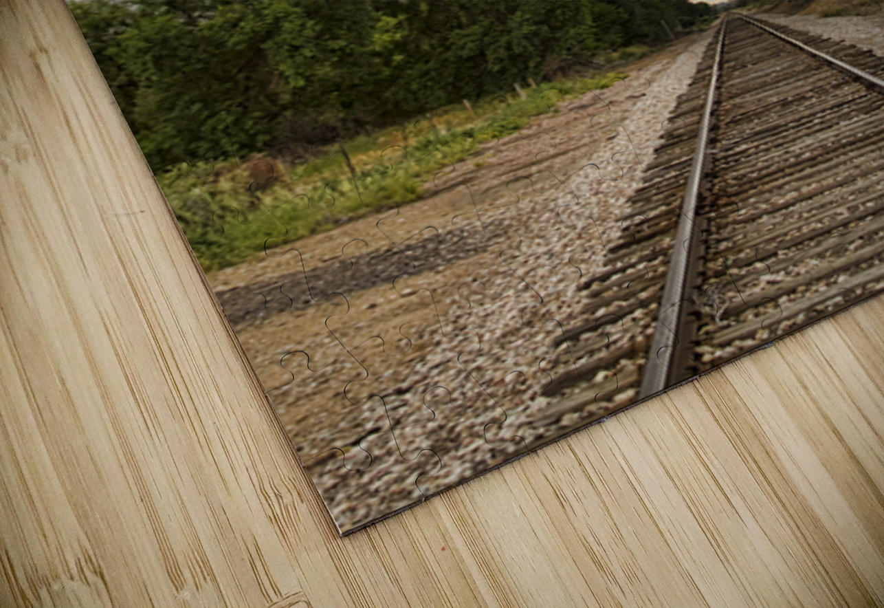 Lightning Striking By The Train Tracks Bo Insogna Puzzle