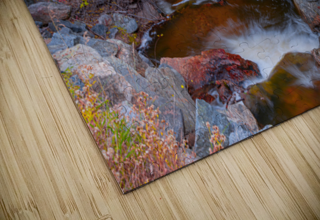 Tranquil Autumn Creek in a Rocky Mountain Forest Bo Insogna Puzzle