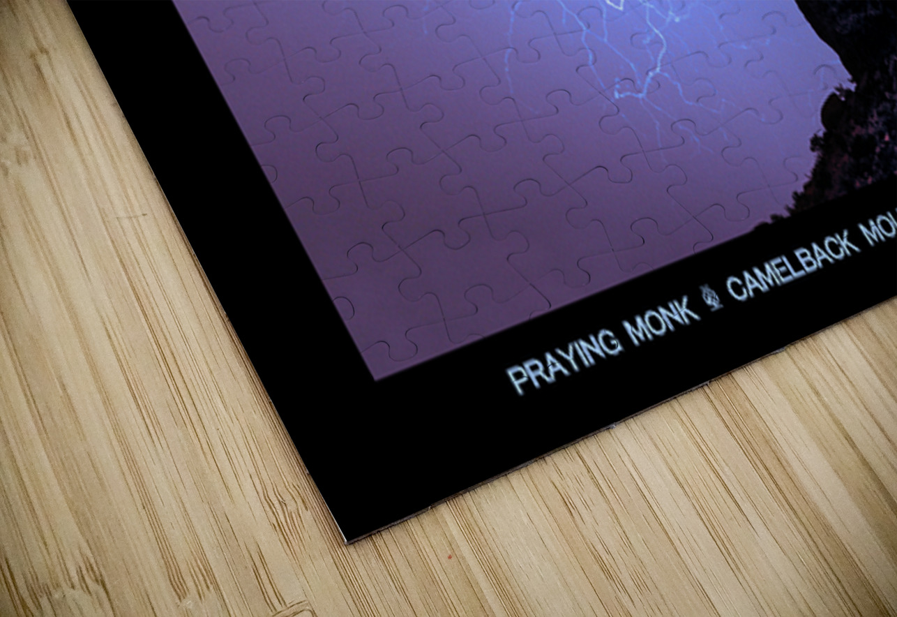 Praying Monk Camelback Mountain Lightning Monsoon Storm Limited  Bo Insogna Puzzle