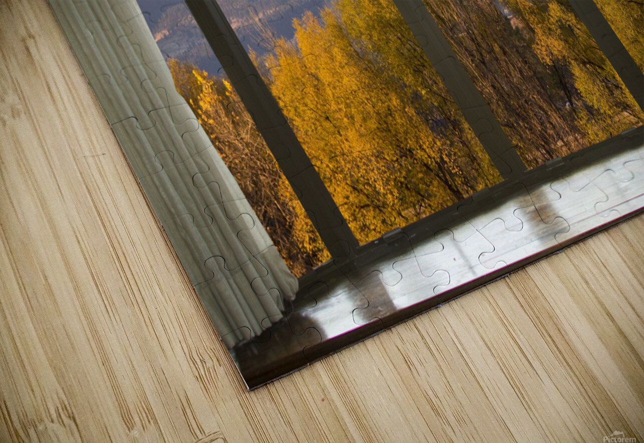 Boulder Flatirons Autumn Bay Window View HD Sublimation Metal print