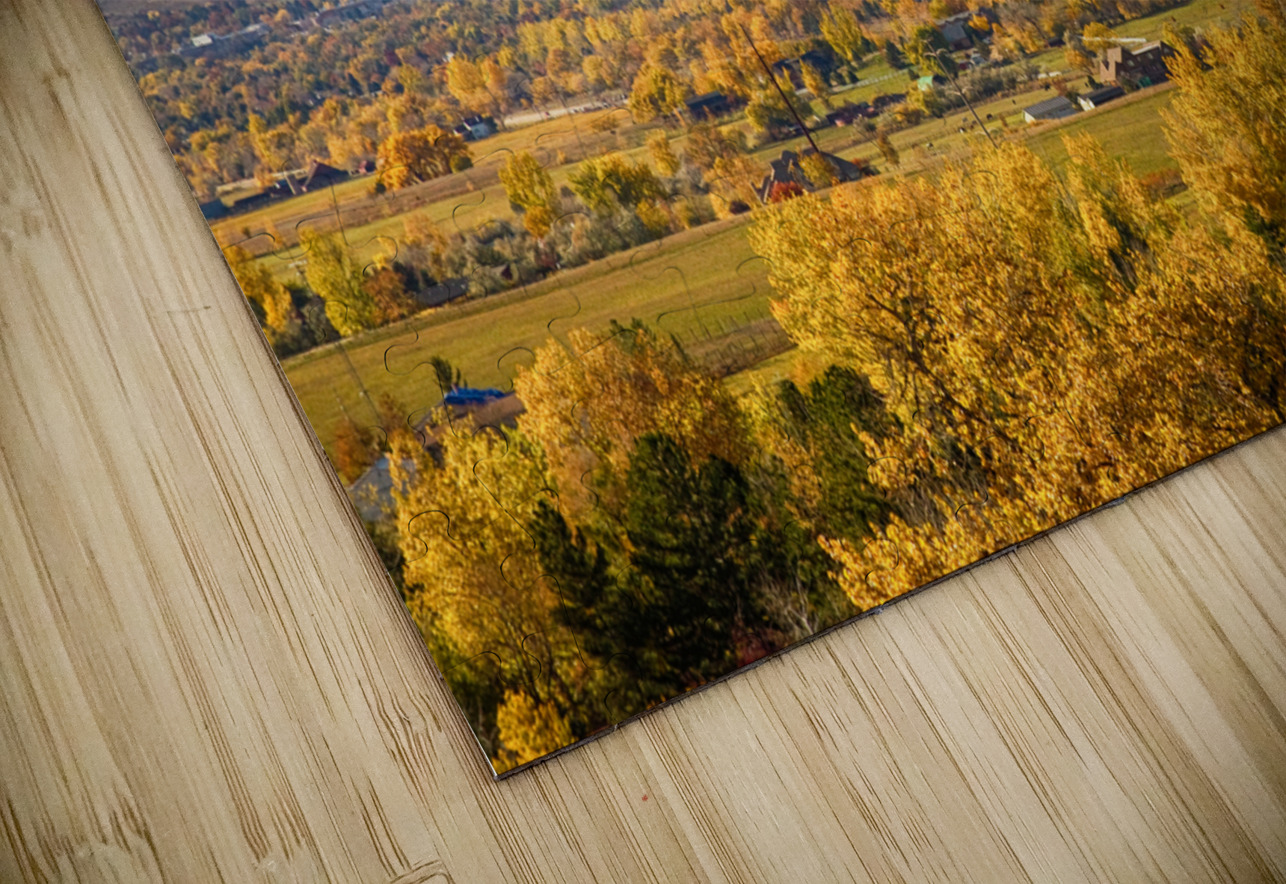Boulder Colorado Autumn Scenic View HD Sublimation Metal print