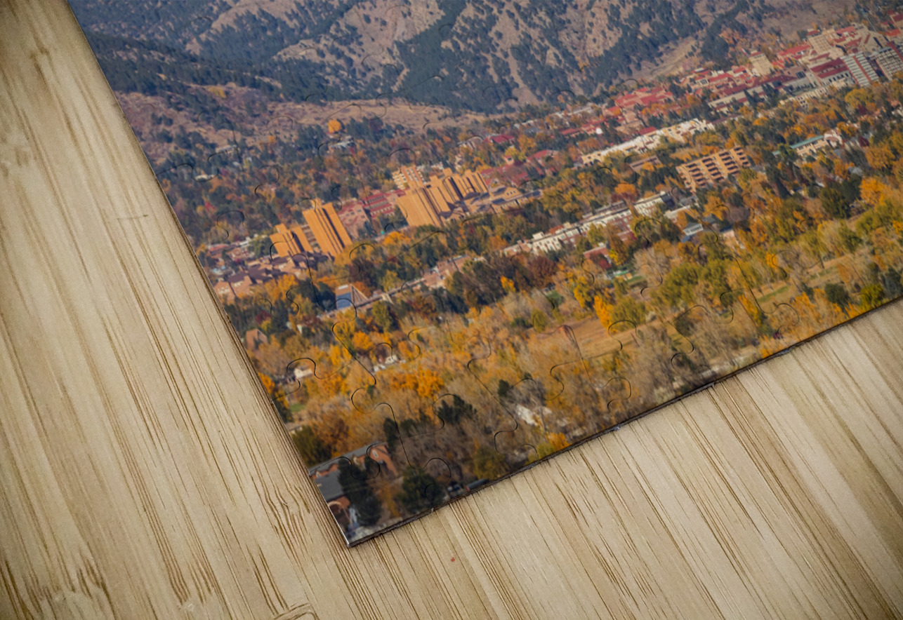 University of Colorado Boulder Autumn West View HD Sublimation Metal print