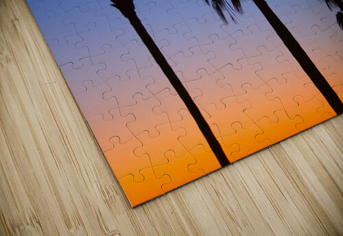 Palm Shadows Dancing in the Colors of Dusk Bo Insogna puzzle