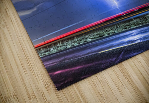 Electric Storm Lightning Burst in Night Sky Bo Insogna puzzle