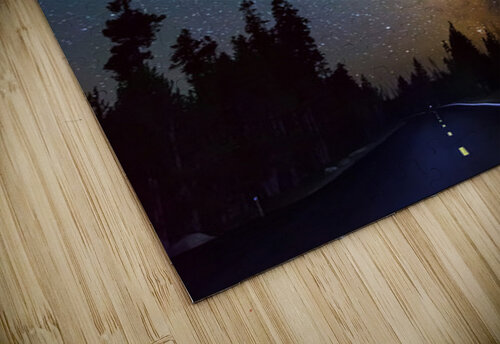 Milky Way Over Forest Highway Night Landscape Bo Insogna puzzle