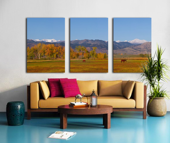 North Boulder County Front Range Panorama Split Canvas print