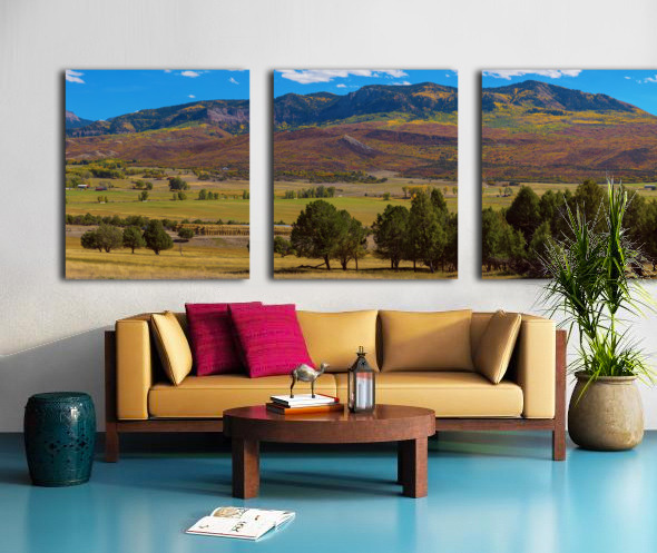 Telluride Panorama 3 Split Canvas print