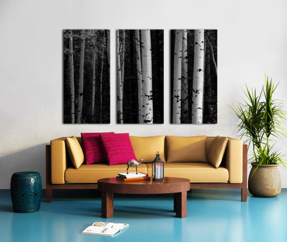 Shades Of A Forest Split Canvas print
