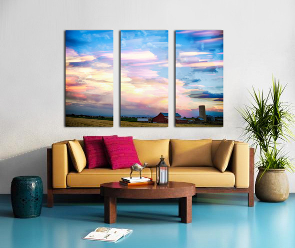 Nature Country Painting Split Canvas print