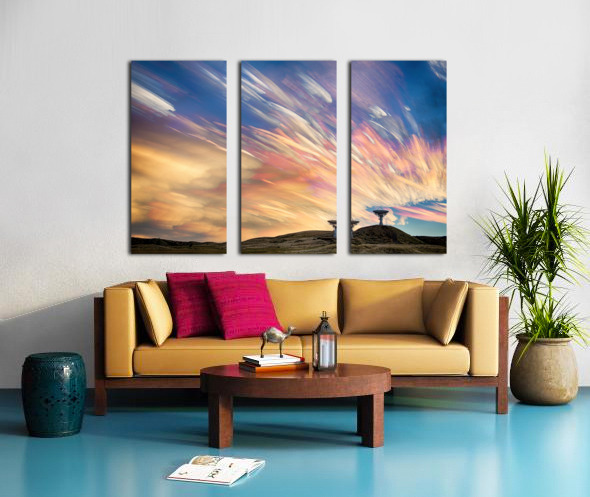 Sunset From Another Planet Split Canvas print