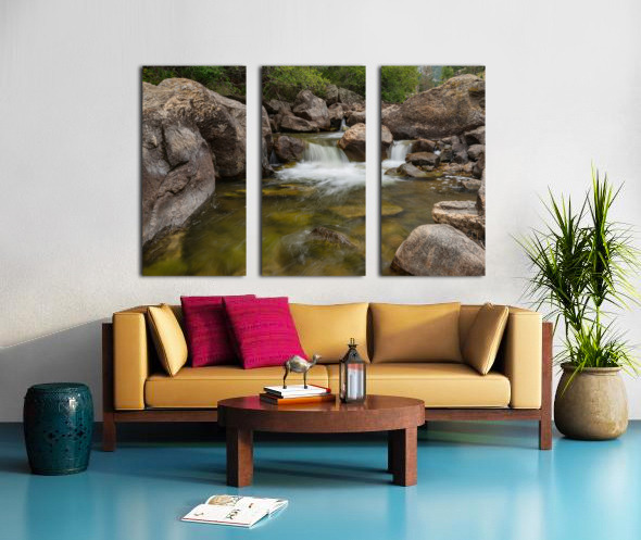 Boulder Canyon Paradise Split Canvas print