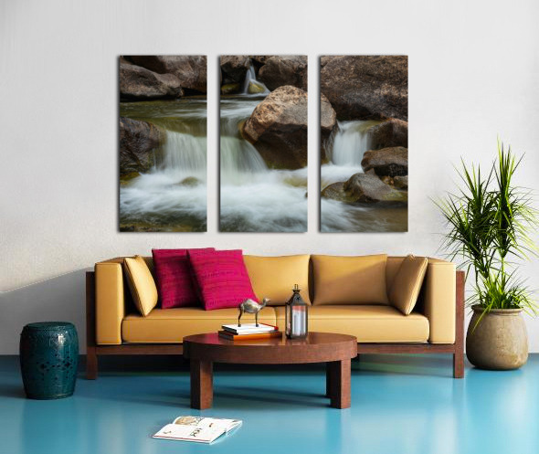 Boulder Creek Splashdown Split Canvas print