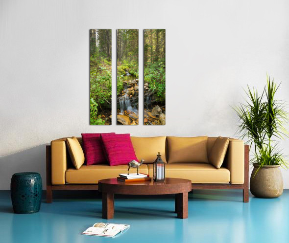 Forest Streaming Split Canvas print