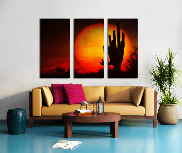 Big Southwest Sunset Split Canvas print