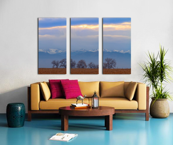 Colorado Rocky Mountain Front Range Standing Ovation Split Canvas print
