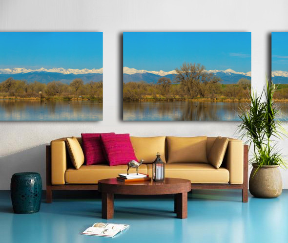 Colorado Rocky Mountain Front Range Panoramic Split Canvas print