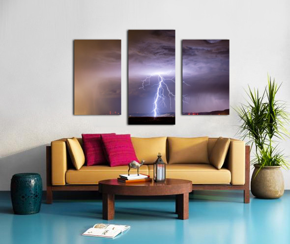 Lightning Strikes Following Rain Canvas print