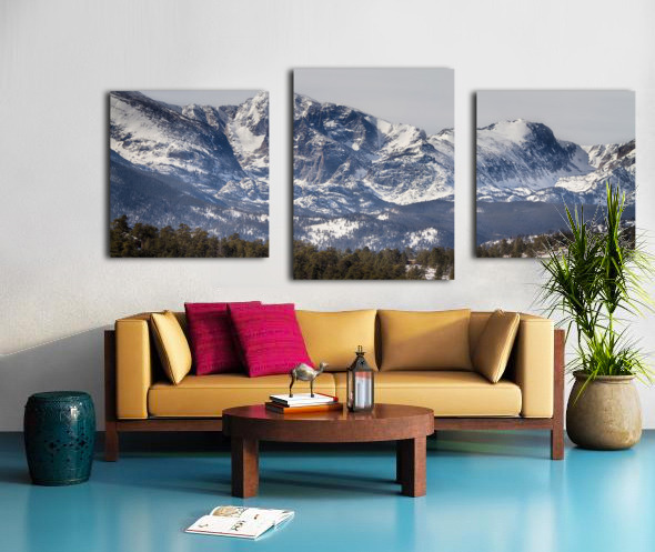 Ypsilon Mountain Fairchild Mountain Panorama Impression sur toile