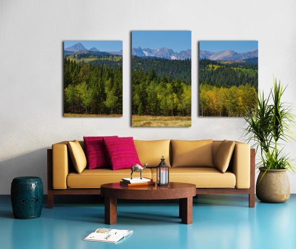 Colorado Indian Peaks Panorama 1 Canvas print