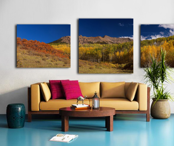 SW Rocky Mountain Autumn Panorama View Canvas print